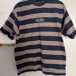 Vans Navy Multicolor Striped Tee